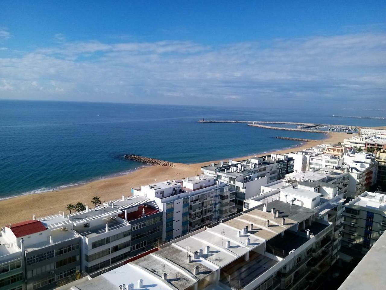 Abmar- Por-Do-Sol, Vista Mar, Remodelado, Wifi, 80Mt Praia Quarteira Exterior photo